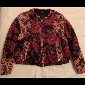 SOLD on Depop Paisley Bomber Blazer Jacket